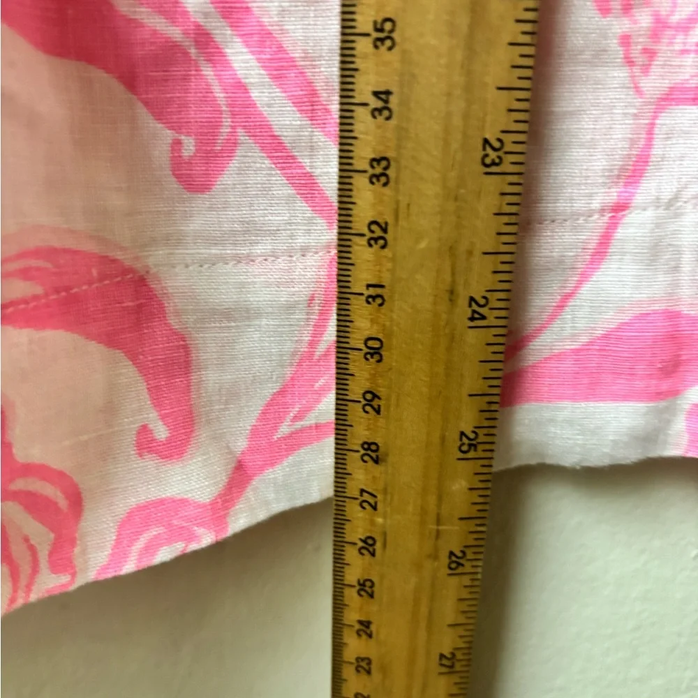 Lilly Pulitzer Mialeigh Elbow Sleeve Linen Top